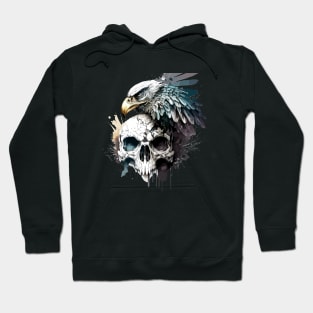 Skull Wild Life Painting Dark Character Spirit Hoodie